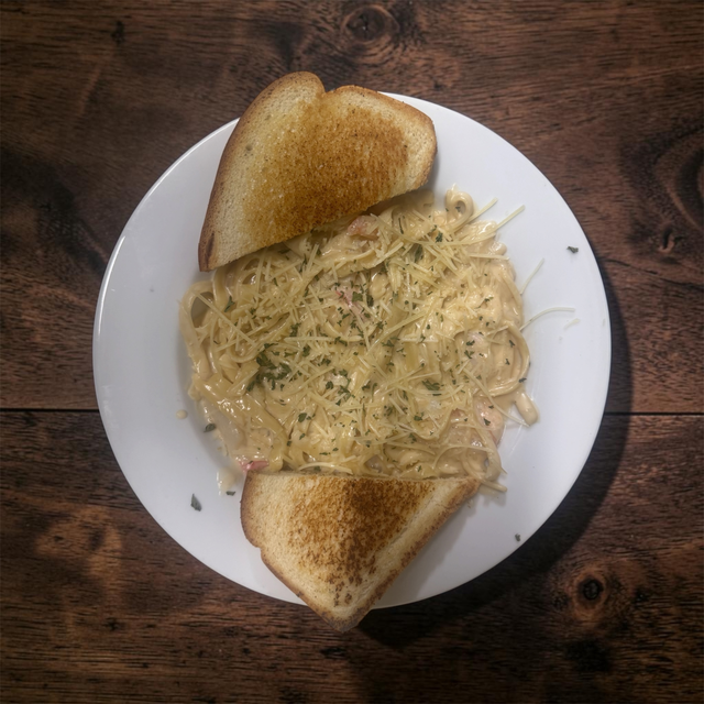 Seafood Alfredo.